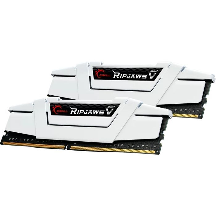 Модуль памяти для компьютера DDR4 32GB (2x16G) 3600 MHz RipjawsV White G.Skill (F4-3600C18D-32GVW) изображение 2