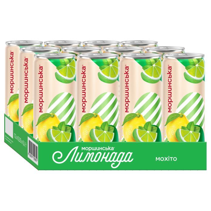 Напиток Моршинська сокосодержащий Лимонада со вкусом Мохито 0.33 л (4820017003049) изображение 6