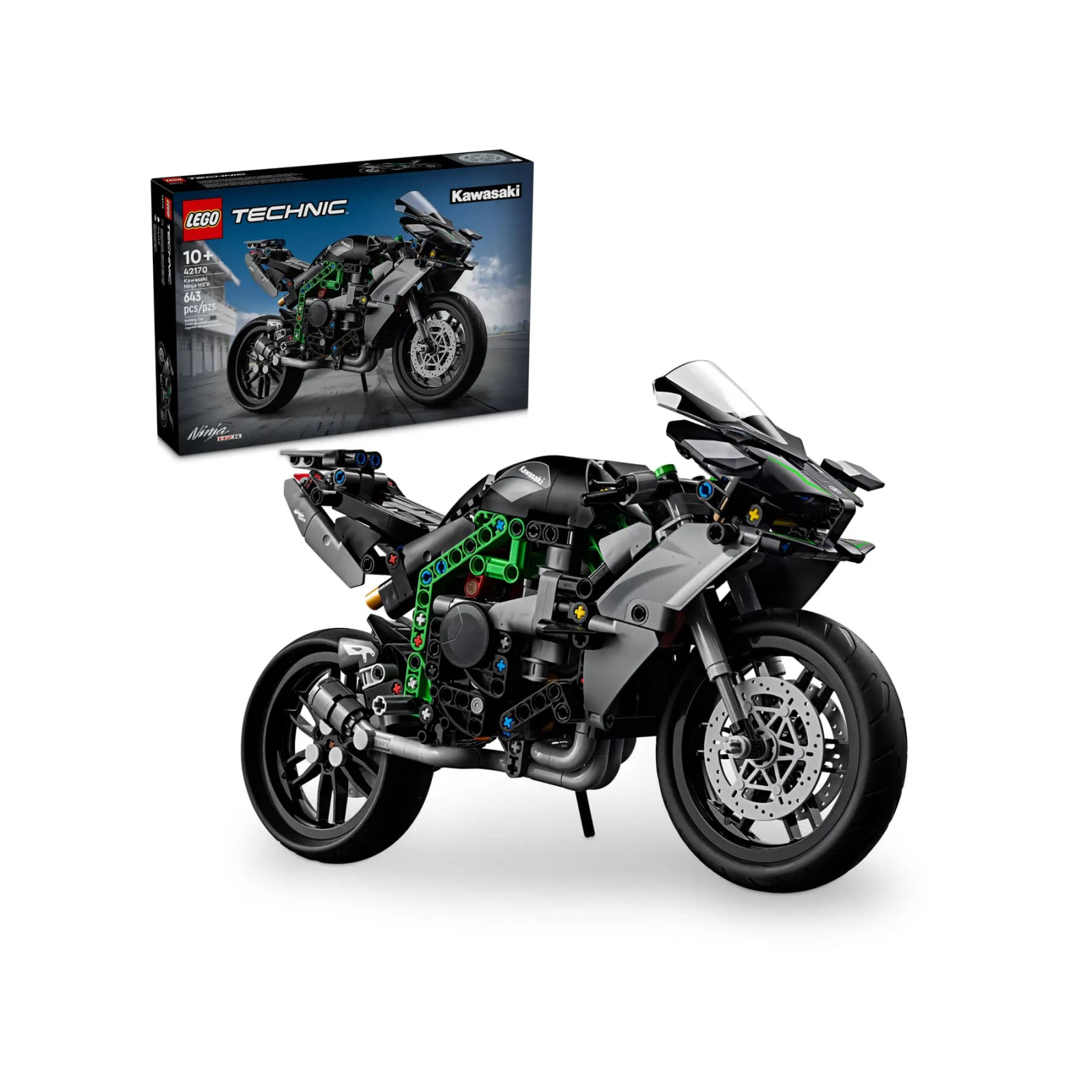 Конструктор LEGO Technic Мотоцикл Kawasaki Ninja H2R 643 детали (42170) изображение 4