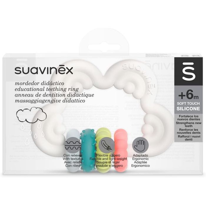 Прорезыватель Suavinex силиконовый с бряскальцем/розовый (401440) изображение 2