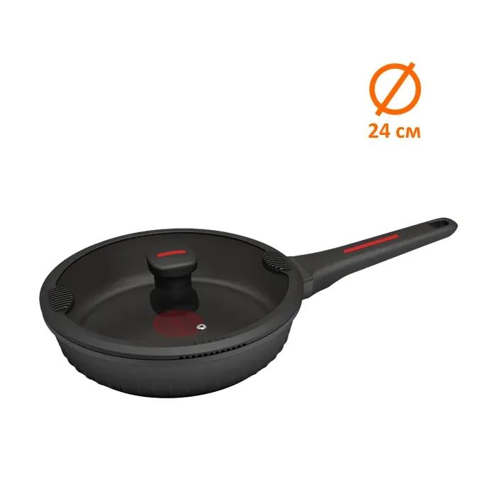 Сковорода Magio Лита з кришкою 24 см (MG-1170) изображение 2