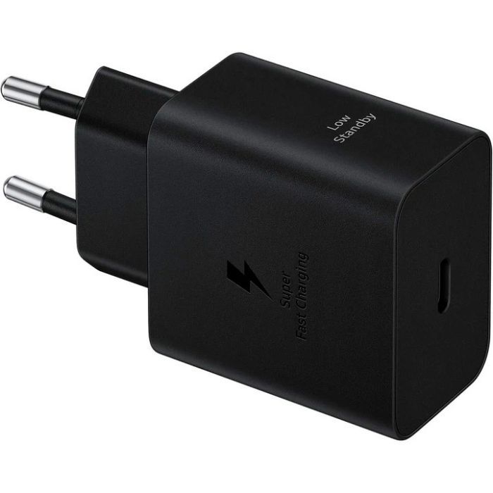 Зарядное устройство Samsung 45W Compact Power Adapter (w C to C Cable) Black (EP-T4511XBEGEU) изображение 2