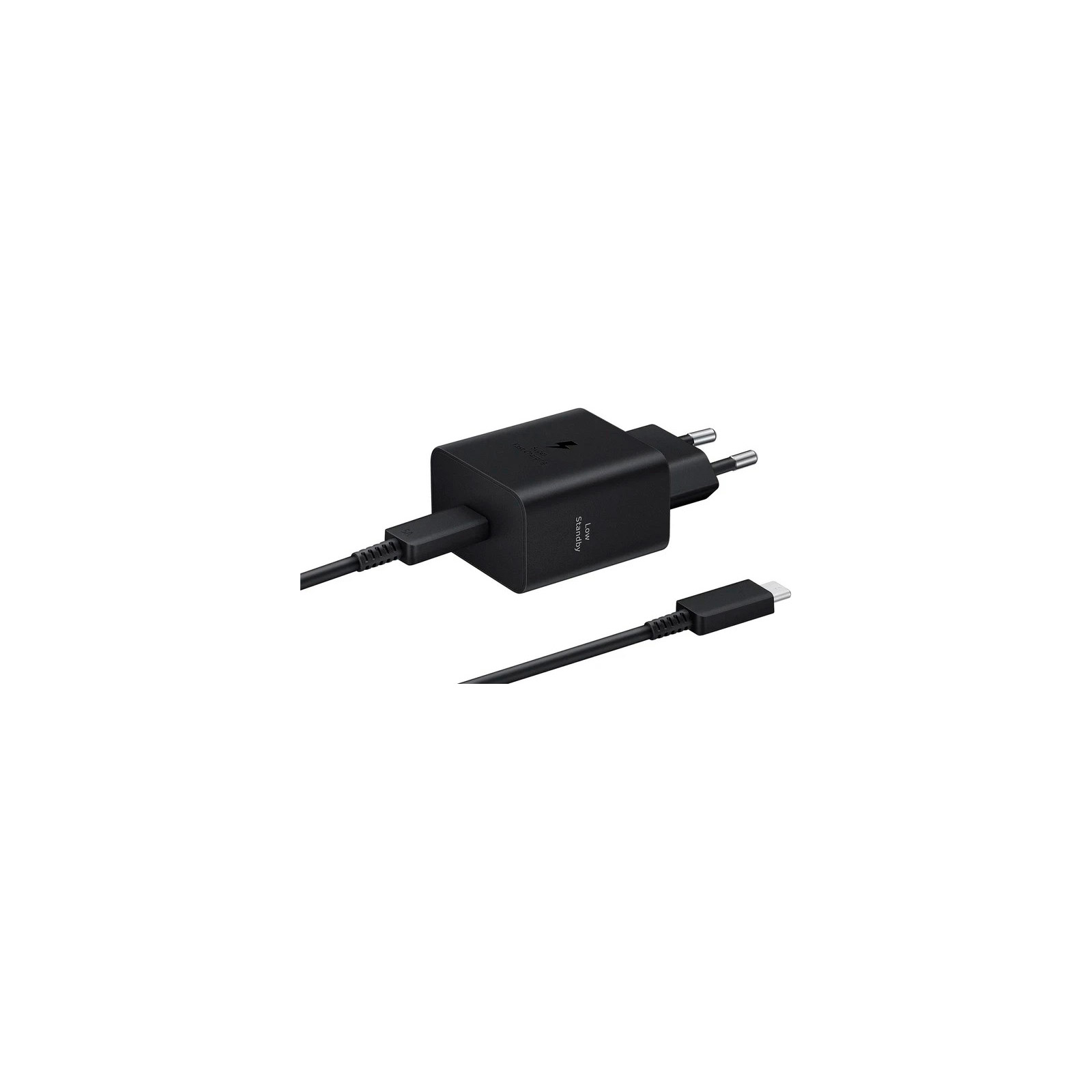 Зарядное устройство Samsung 45W Compact Power Adapter (w C to C Cable) Black (EP-T4511XBEGEU)