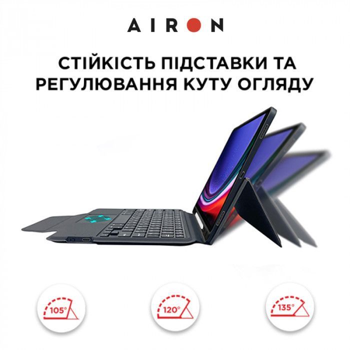 Чехол для планшета AirOn Premium Samsung Galaxy Tab S9 11'' 2023 + Keyboard (4822352781117) изображение 2