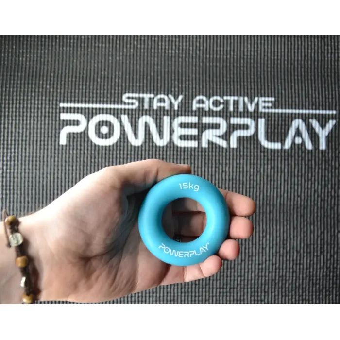 Эспандер PowerPlay PP-4324 Hand Grip Ring Medium 20 кг Зелений (PP_4324_20kg) изображение 4