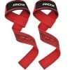Кистьові лямки RDX S4 Gym Cotton Gel Straps Red Plus (WAC-S4R+)