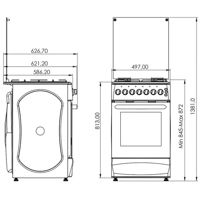 Плита Grunhelm GFM5611W зображення 6