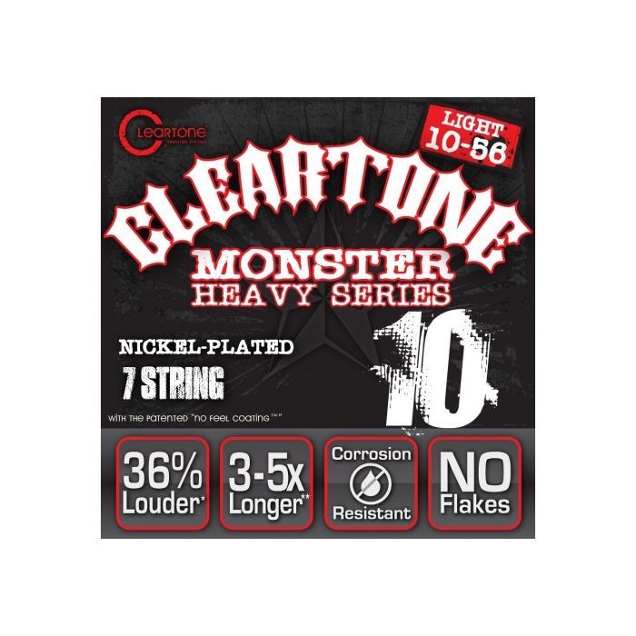 Струны для гитары Cleartone Electric Heavy Seires Light 7 (10-56) (9410-7) изображение 2