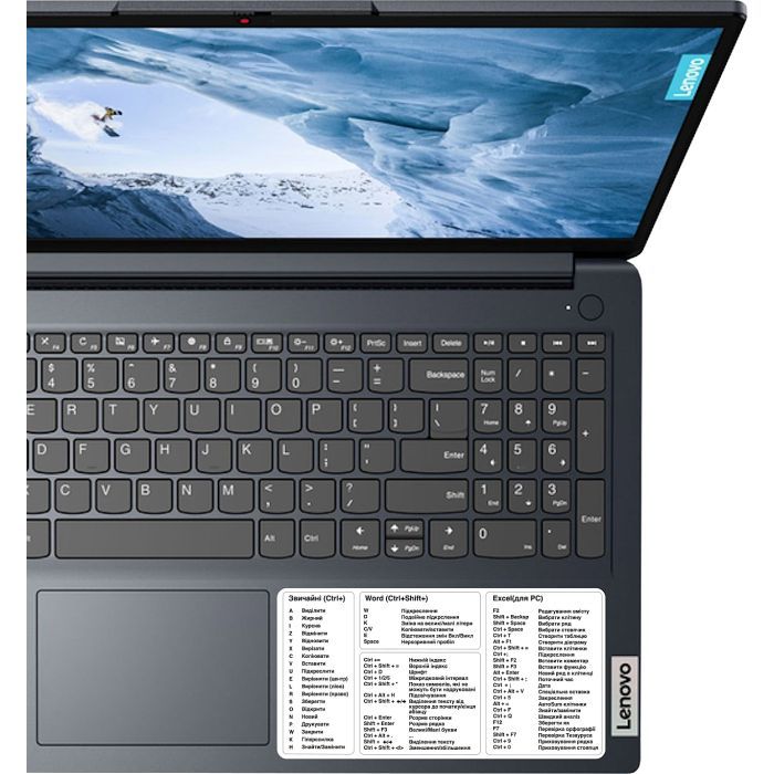 Наклейка на ноутбук SampleZone з гарячими клавішами для Windows +Word\Exel (SZ-BK-ML) зображення 4