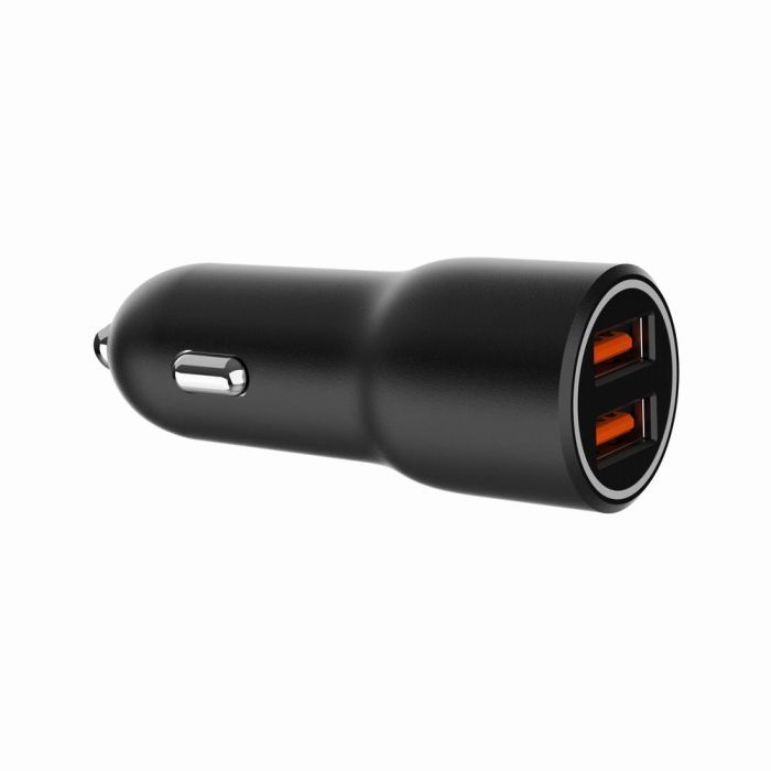 Зарядний пристрій Gembird 2xUSB-A (18W QC3.0) black (TA-UC-A2QC36-CAR-01) зображення 2