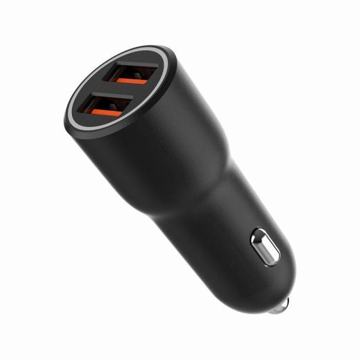 Зарядний пристрій Gembird 2xUSB-A (18W QC3.0) black (TA-UC-A2QC36-CAR-01) зображення 3