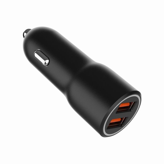 Зарядний пристрій Gembird 2xUSB-A (18W QC3.0) black (TA-UC-A2QC36-CAR-01) зображення 4
