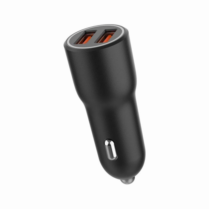 Зарядний пристрій Gembird 2xUSB-A (18W QC3.0) black (TA-UC-A2QC36-CAR-01) зображення 6