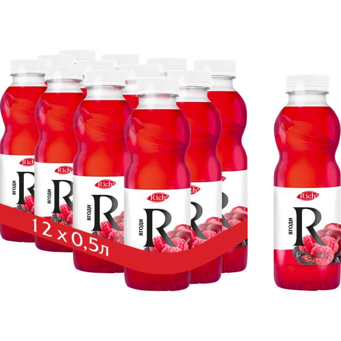 Напиток Rich Соковый Ягоды 1 л (4820039354198) изображение 2