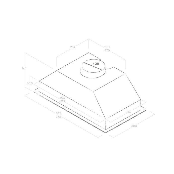 Витяжка кухонна Elica CT17 C IX/A/72 зображення 7