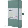 Тижневик Axent датований 2025 Partner Soft Skin 125х195 мм, сіро-лазурний (8509-25-48-A)
