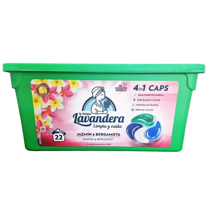 Капсулы для стирки La Antigua Lavandera Жасмин и бергамот 22 шт. (8435495836094)