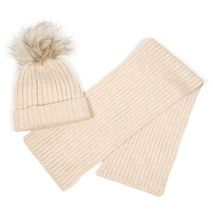 Шапка детская Na с шарфом (NA 1180-52-beige) изображение 2