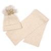 Шапка детская Na с шарфом (NA 1180-48-beige) изображение 2