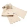 Шапка детская Na с шарфом (NA 1180-48-beige) изображение 3