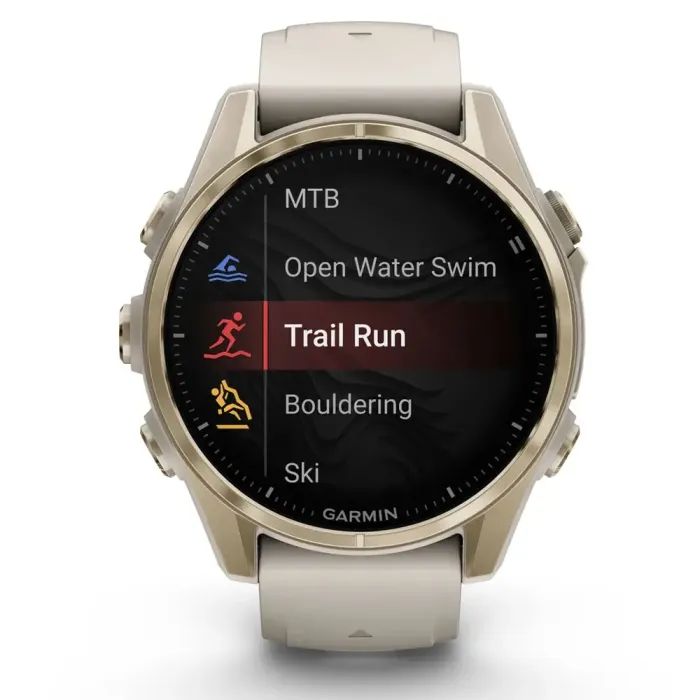 Смарт-годинник Garmin fenix 8 43mm, AMOLED, Saph, SftGldSS/FgGry, FogGry/DkSndbnd, GPS (010-02903-11) зображення 2