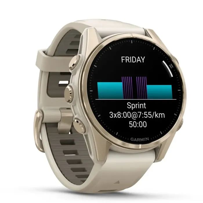 Смарт-годинник Garmin fenix 8 43mm, AMOLED, Saph, SftGldSS/FgGry, FogGry/DkSndbnd, GPS (010-02903-11) зображення 3