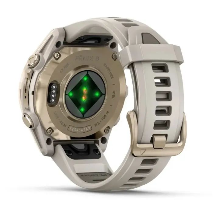 Смарт-годинник Garmin fenix 8 43mm, AMOLED, Saph, SftGldSS/FgGry, FogGry/DkSndbnd, GPS (010-02903-11) зображення 6