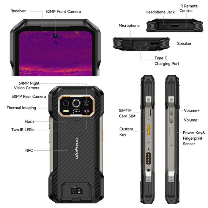 Мобільний телефон Ulefone Armor 27T 12/256Gb Black (6975326663885) зображення 7
