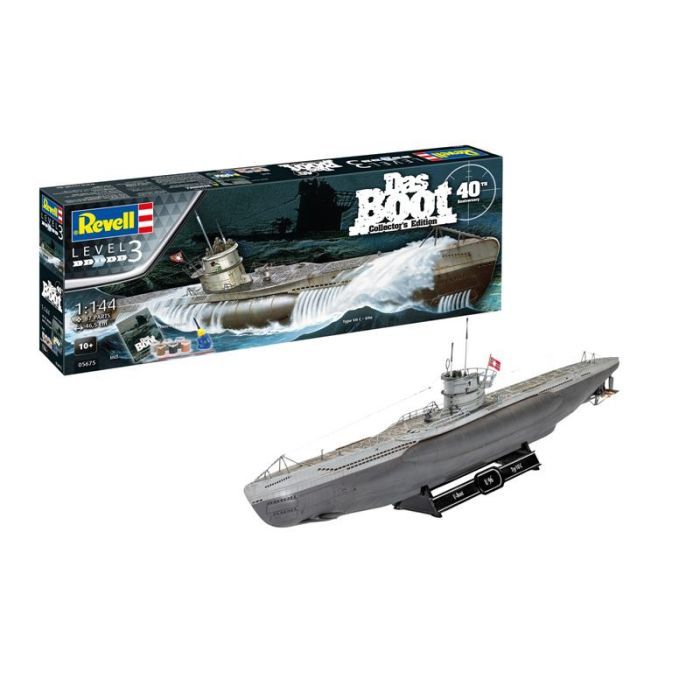 Сборная модель Revell Подводная лодка U96 (Das Boot) уровень 3 масштаб 1:144 (RVL-05675)