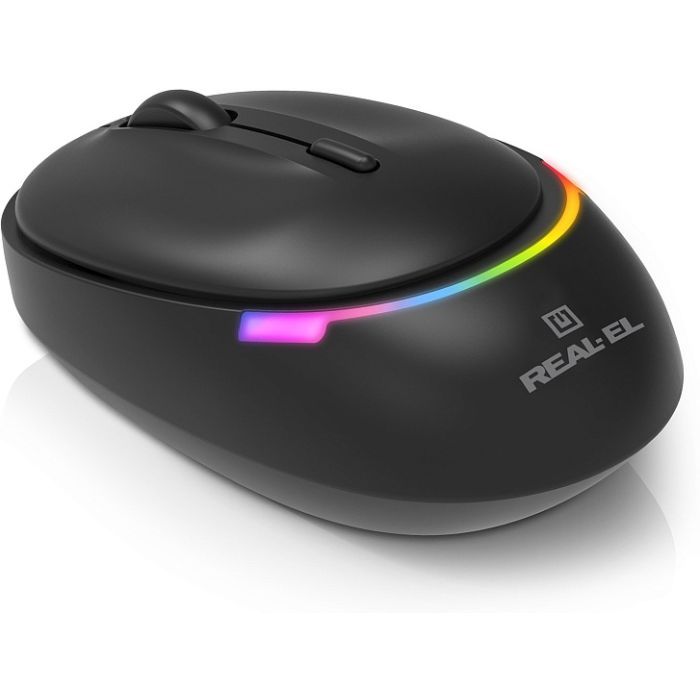 Мышка REAL-EL RM-440W Wireless/Bluetooth Black (EL123200045) изображение 6