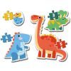 Пазл Clementoni 4 в 1 Dinosaurs, серія My First Puzzles (20834) зображення 2
