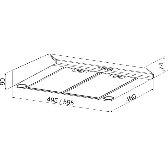 Витяжка кухонна GRANADO Toses 1503-450 black (GCH1015345011) зображення 6