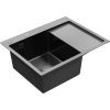 Мойка кухонная Kroner Schwarze-6350LHMPVD (CV031322) изображение 3
