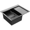 Мойка кухонная Kroner Schwarze-6350LHMPVD (CV031322) изображение 4
