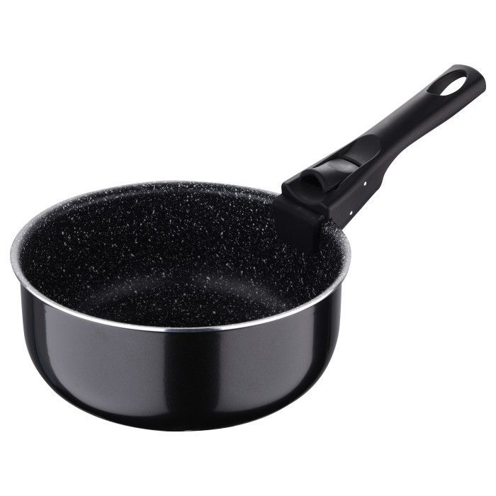 Ківш Bergner Click & cook black, набір зі знімною ручкою 16/18/20 см, 4 предмети (BG-31602-BK) зображення 2