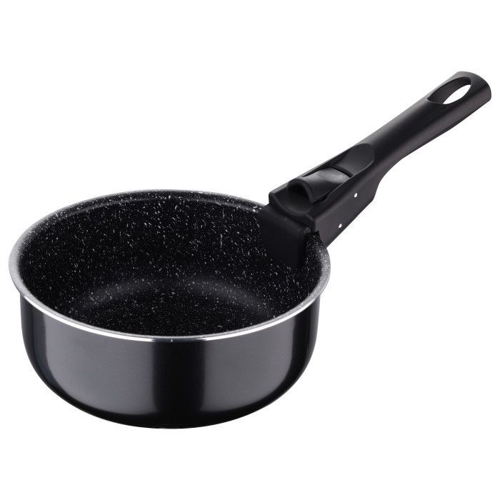 Ківш Bergner Click & cook black, набір зі знімною ручкою 16/18/20 см, 4 предмети (BG-31602-BK) зображення 3