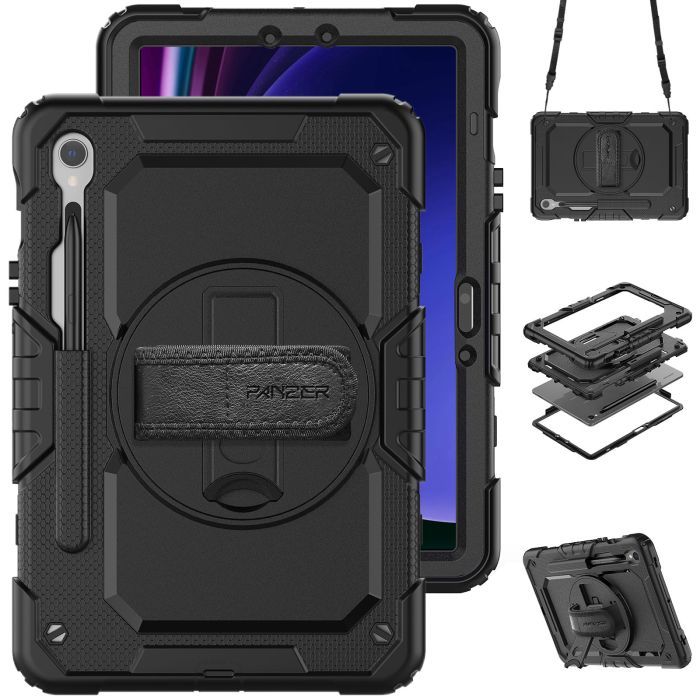 Чохол до планшета Armorstandart Panzer Samsung Tab S9 FE / S9 Black (ARM82518) зображення 4