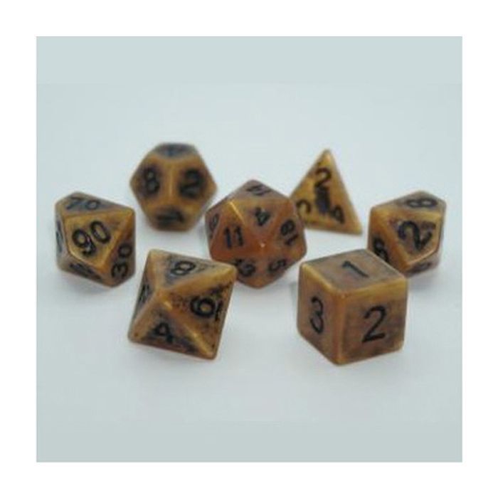 Набор кубиков для настольных игр Games 7 Days Ancient 7 Dice Set - Gold (g7danc01)