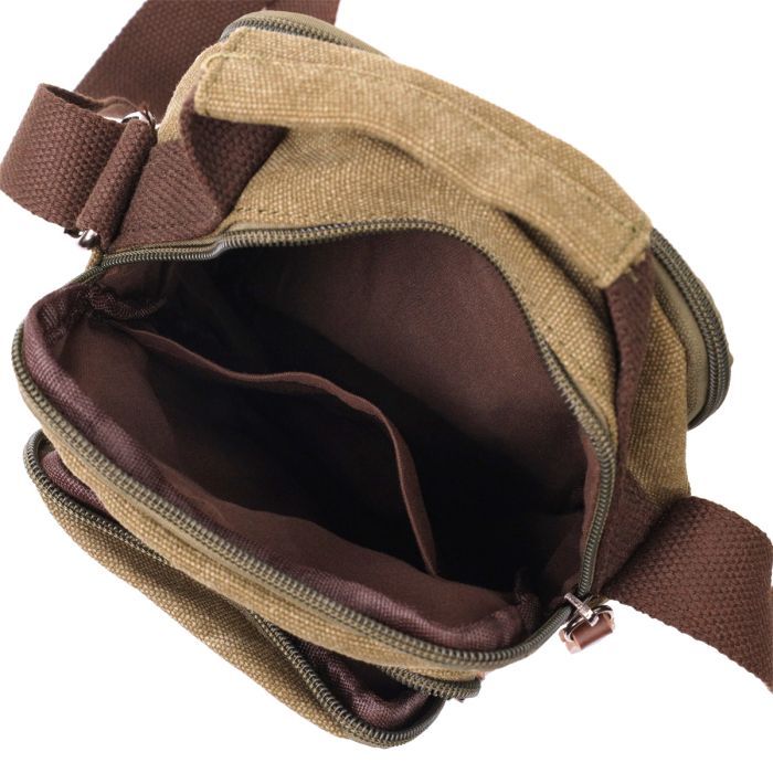 Сумка Vintage З текстилю Оливкова (22219) зображення 6