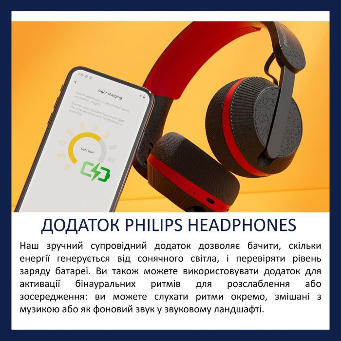 Навушники Philips TAA6219 Over-ear Wireless Mic Black (TAA6219BK/00) зображення 7