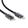 Дата кабель USB-C to USB-C 1.2m 60W stainless steel C12-03 Black Acefast (6974316283317) изображение 3