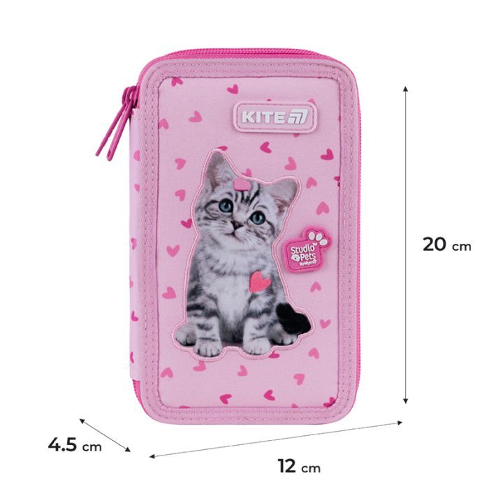 Пенал Kite 623 Studio Pets, 2 відділення (SP25-623) изображение 2