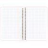 Блокнот Axent на спирали B6 80 листов, клетка, пластиковая обложка, оранжевый (8463-3-A) изображение 3