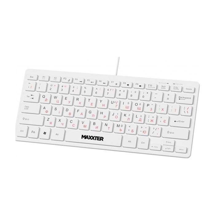 Клавиатура Maxxter KBM-C01B-UA USB UA Black (KBM-C01B-UA) изображение 2