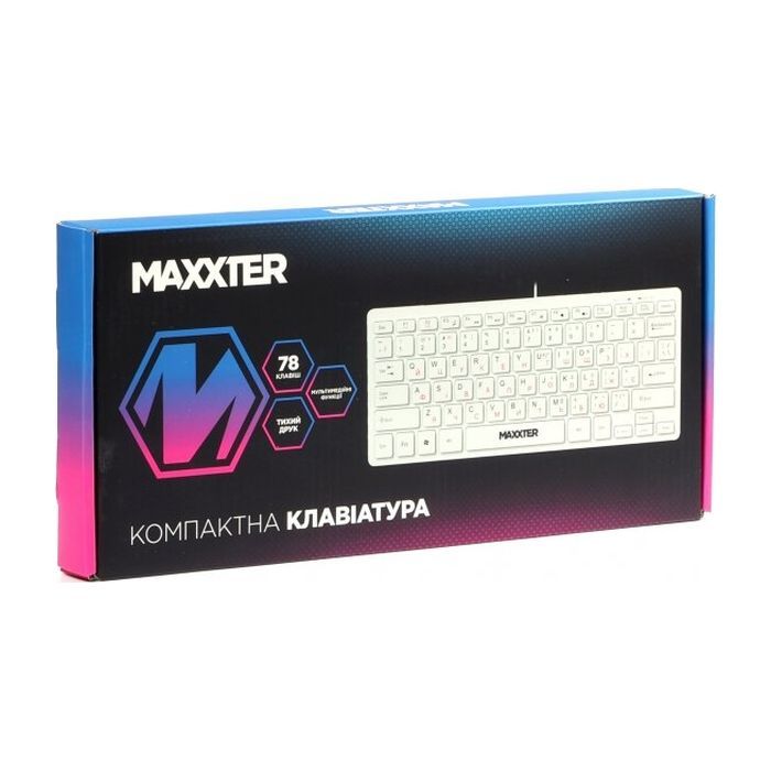 Клавиатура Maxxter KBM-C01B-UA USB UA Black (KBM-C01B-UA) изображение 5