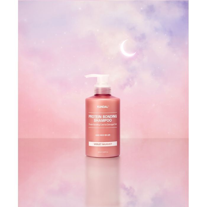 Шампунь Kundal Protein Bonding Shampoo Violet Muguet Для пошкодженого волосся 500 мл (8809809429003) зображення 2