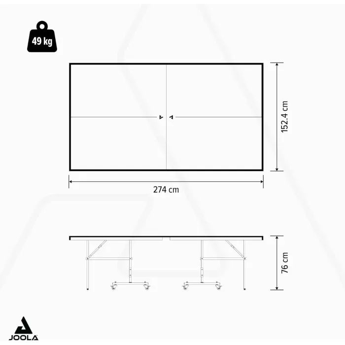 Теннисный стол Joola Outdoor J100A Grey (11647) (931430) изображение 7