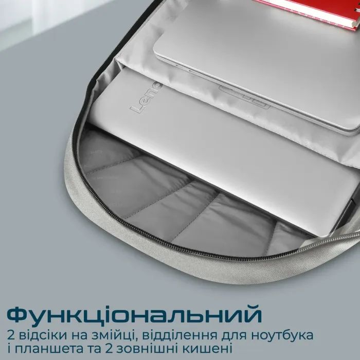 Рюкзак для ноутбука Promate 15.6" Birger grey (birger.grey) изображение 5