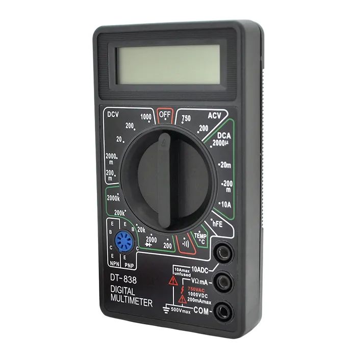 Цифровий мультиметр Voltronic DT-838, V, A, R , T, Q60 (DT-838)