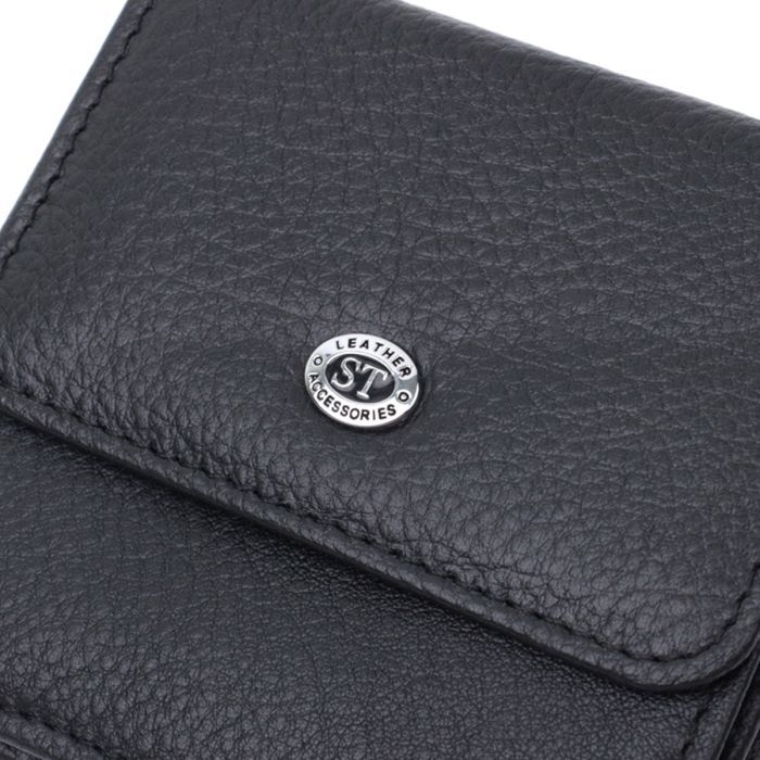 Кошелек ST Leather Из натуральной кожи Черный (22690) изображение 5